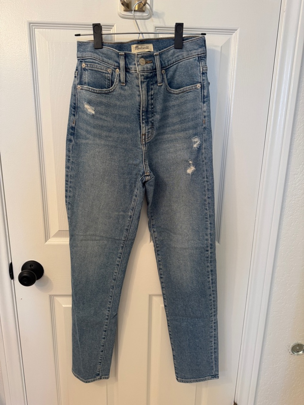 Madewell High-Rise Mom Jeans in Medium Blue (tall)